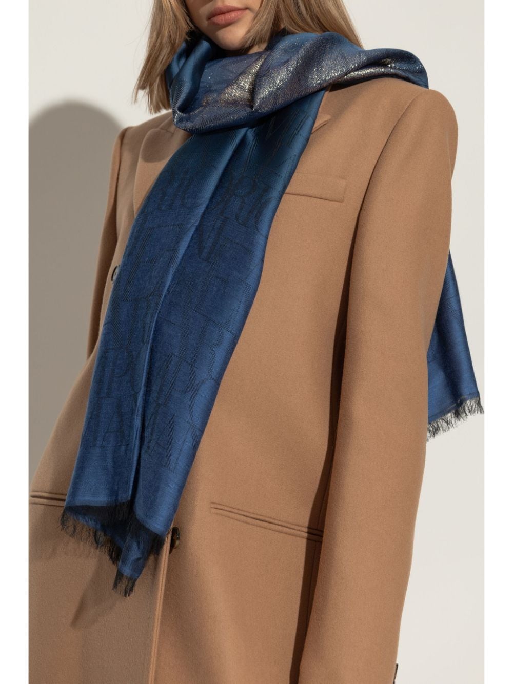 Emporio Armani Scarfs Bluette Polyester