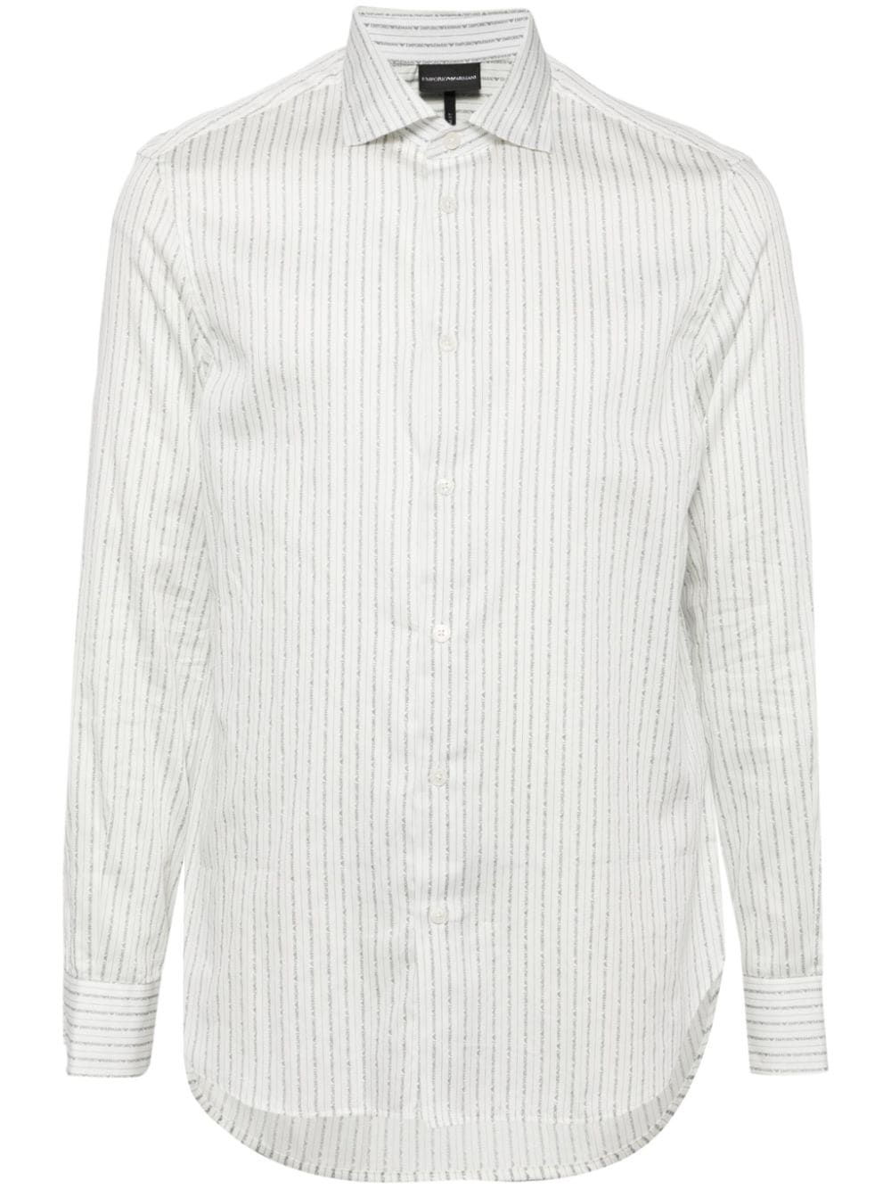 Emporio Armani Shirts Bianco Cotton Elastane