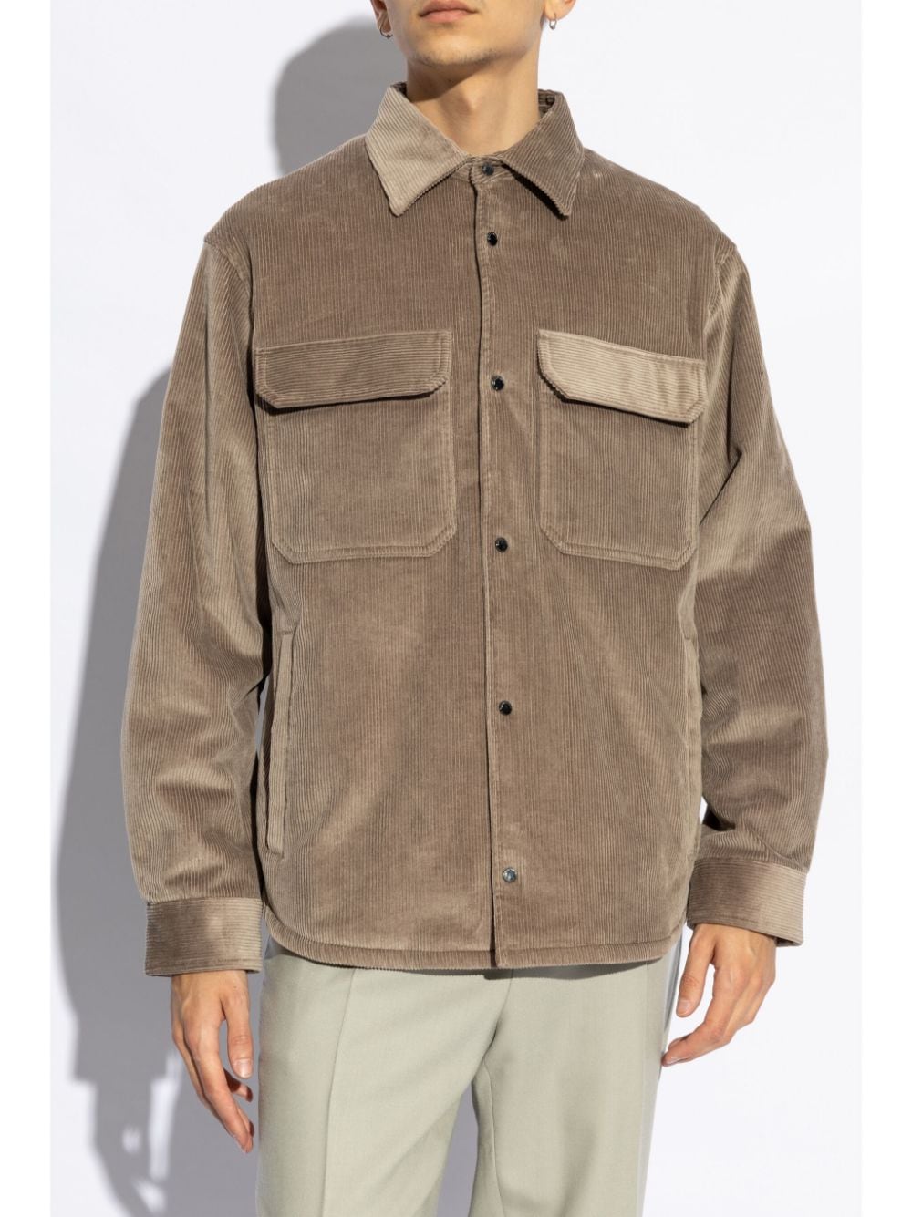 Emporio Armani Jackets Tortora Cotton Viscose Elastane