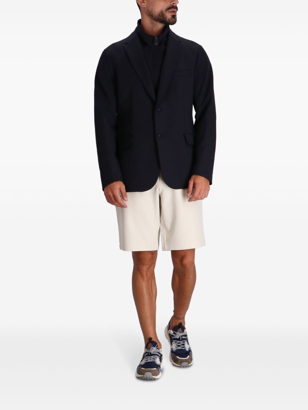 Emporio Armani Jackets Blu Polyamide Elastane