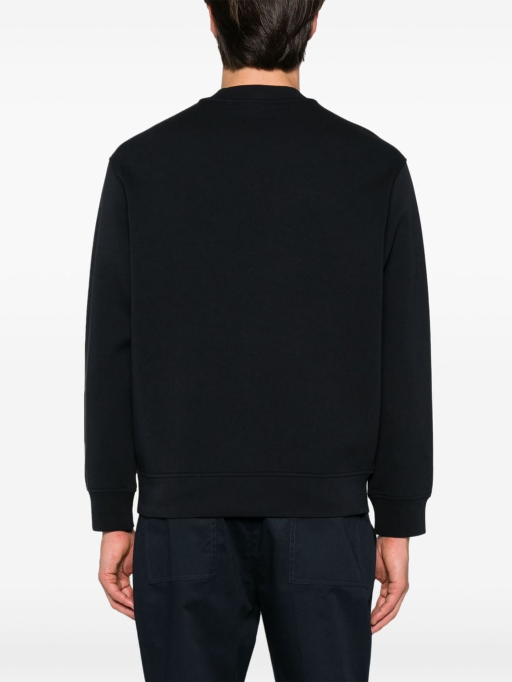 Emporio Armani Sweaters Blu Cotton Polyester Elastane
