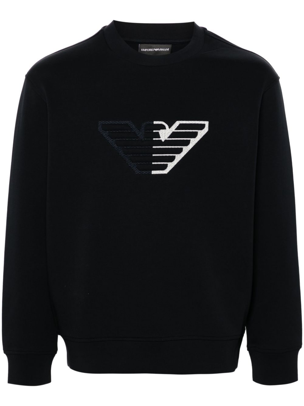 Emporio Armani Sweaters Blu Cotton Polyester Elastane