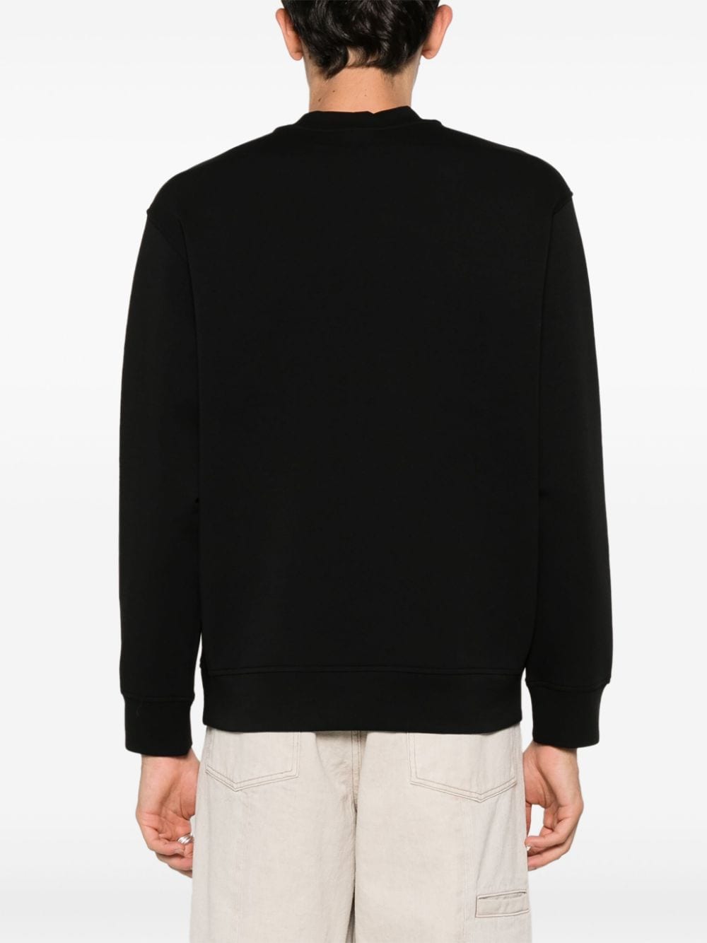 Emporio Armani Sweaters Nero Cotton Polyester Elastane