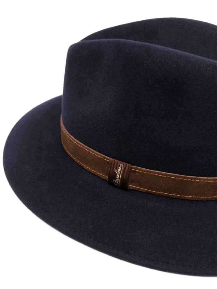 Borsalino Hats Blue Felt