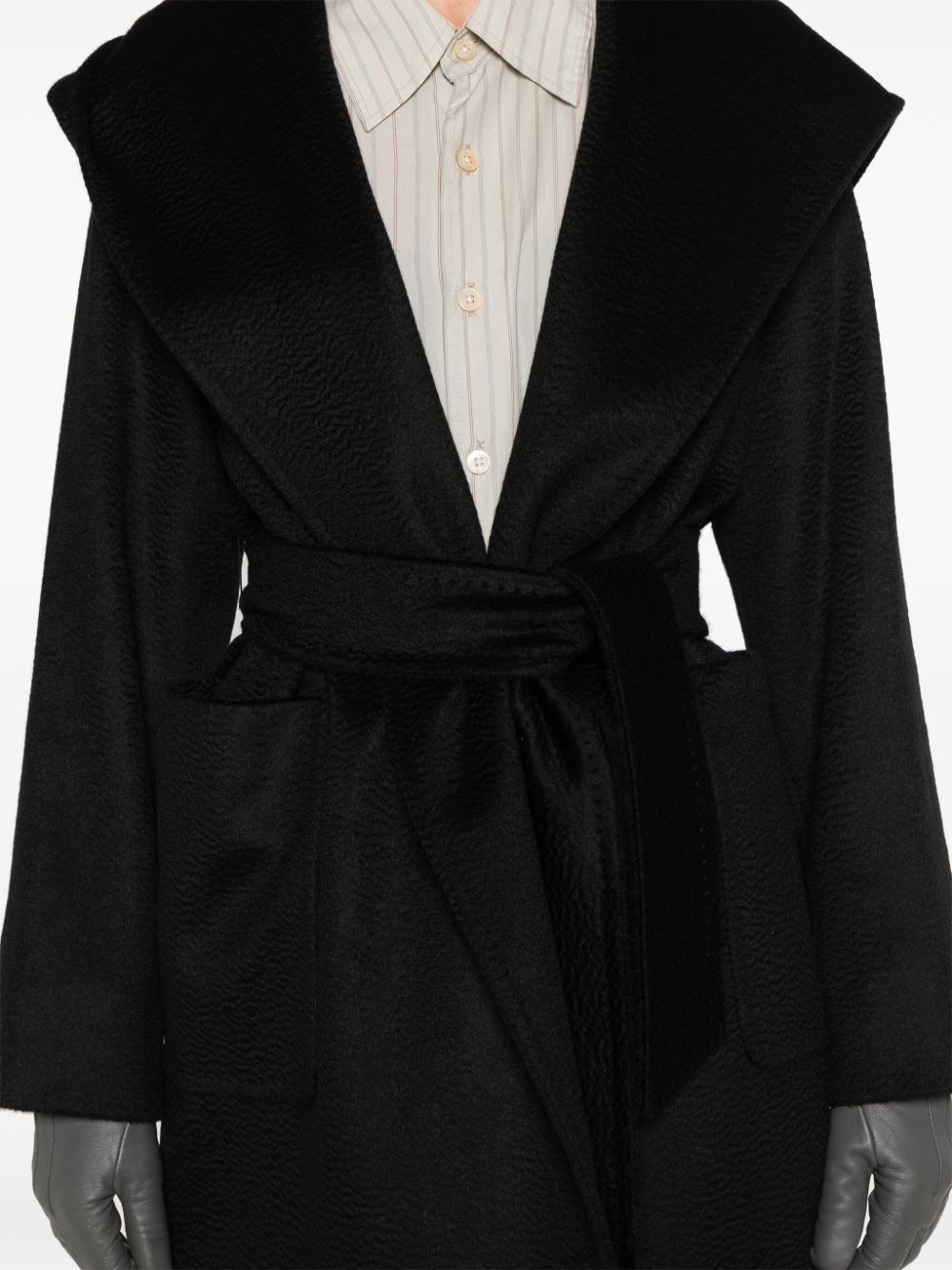 Max Mara Coats Black Camel
