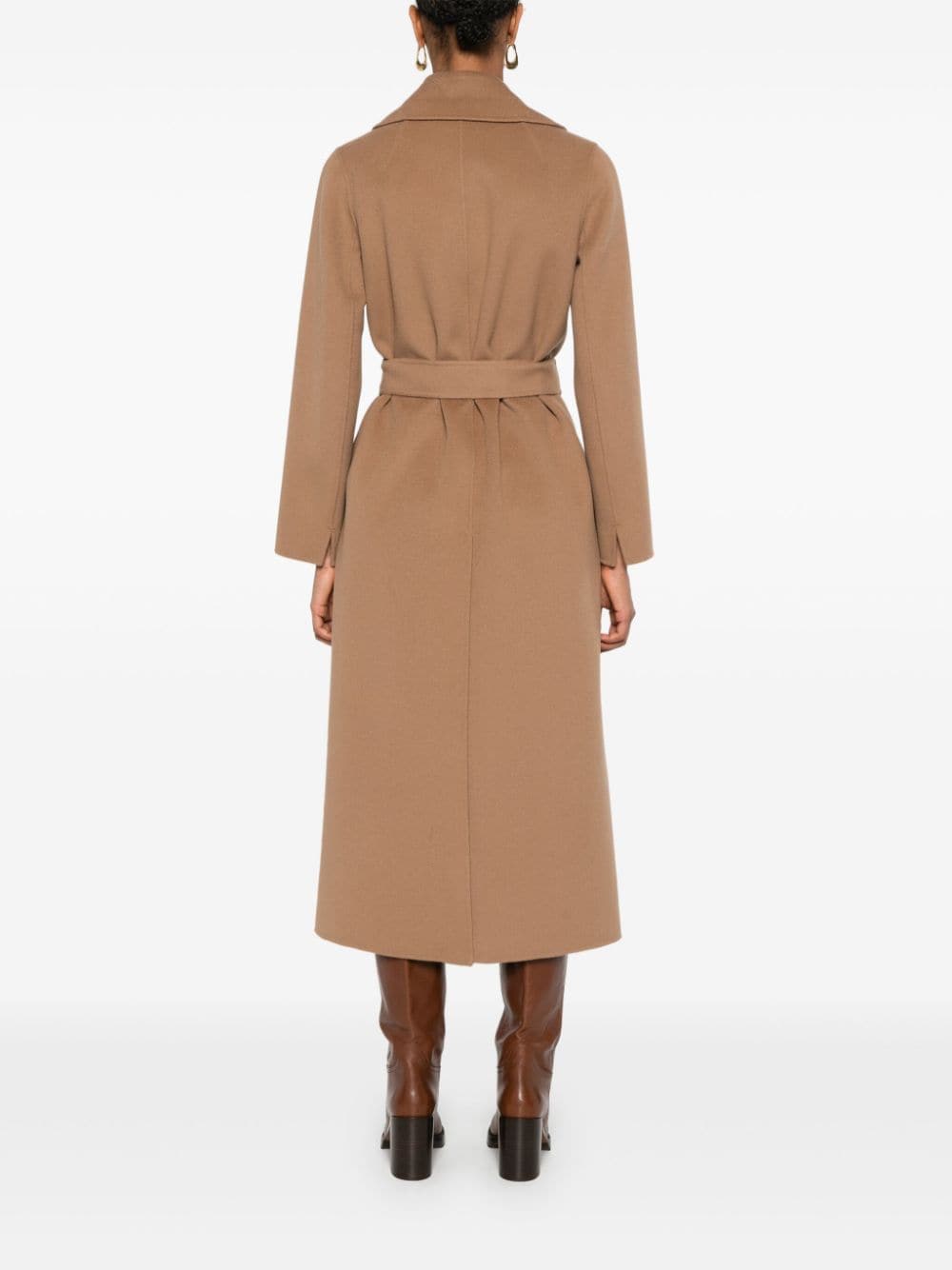 S Max Mara Coats Camel Virgin Wool