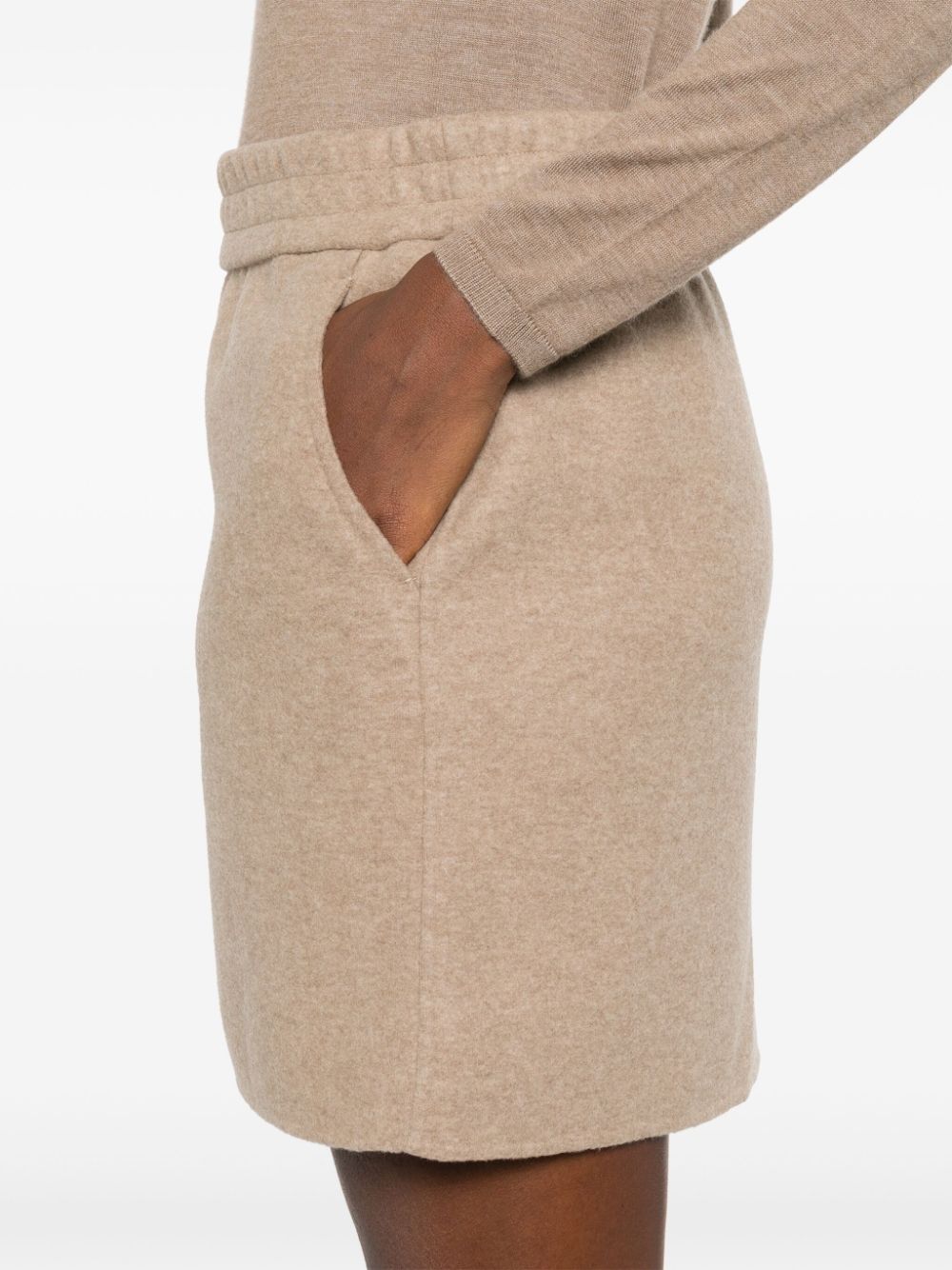Max Mara Skirts Brown Wool Cashmere Polyamide