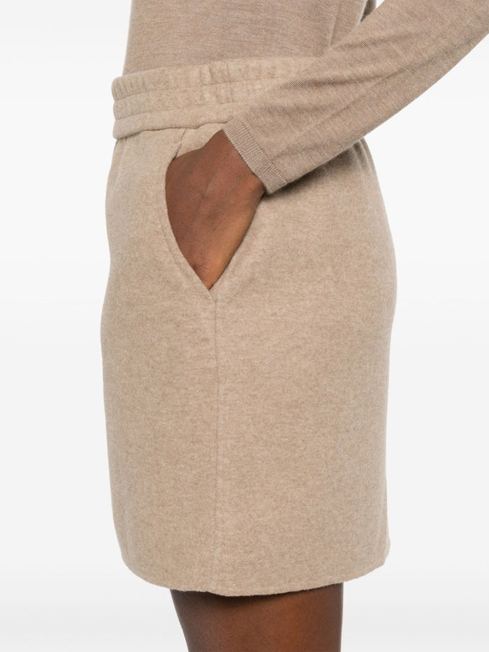 Max Mara Skirts Brown Wool Cashmere Polyamide