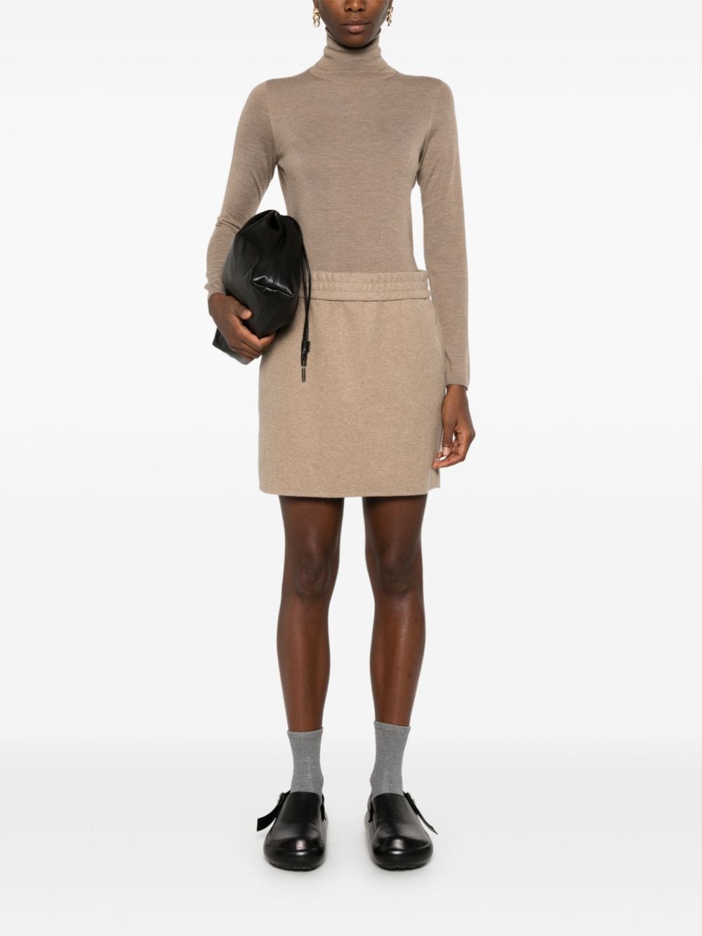 Max Mara Skirts Brown Wool Cashmere Polyamide