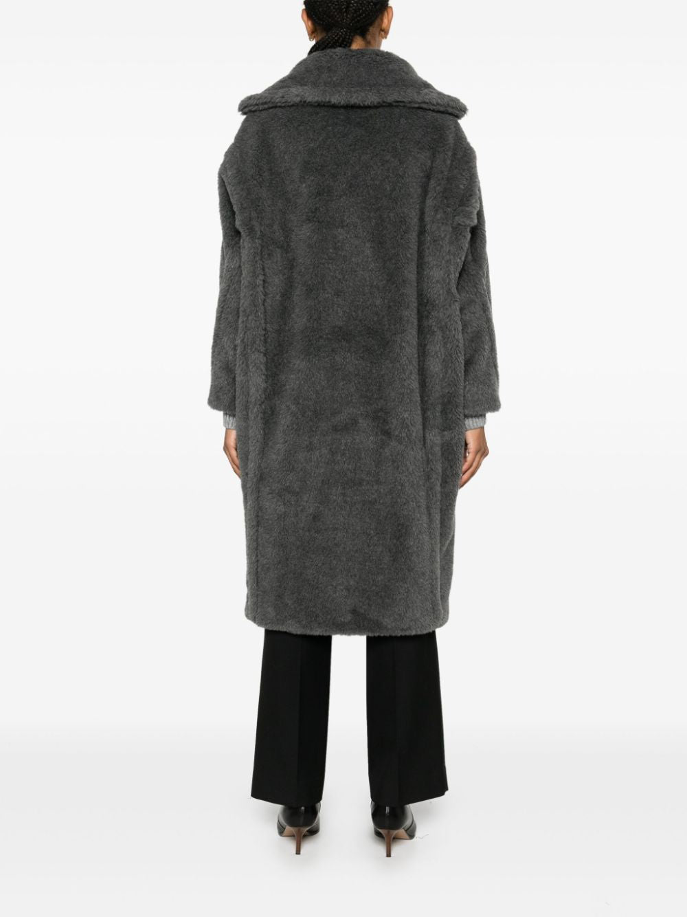 Max Mara Coats Grey Wool Alpaca Silk