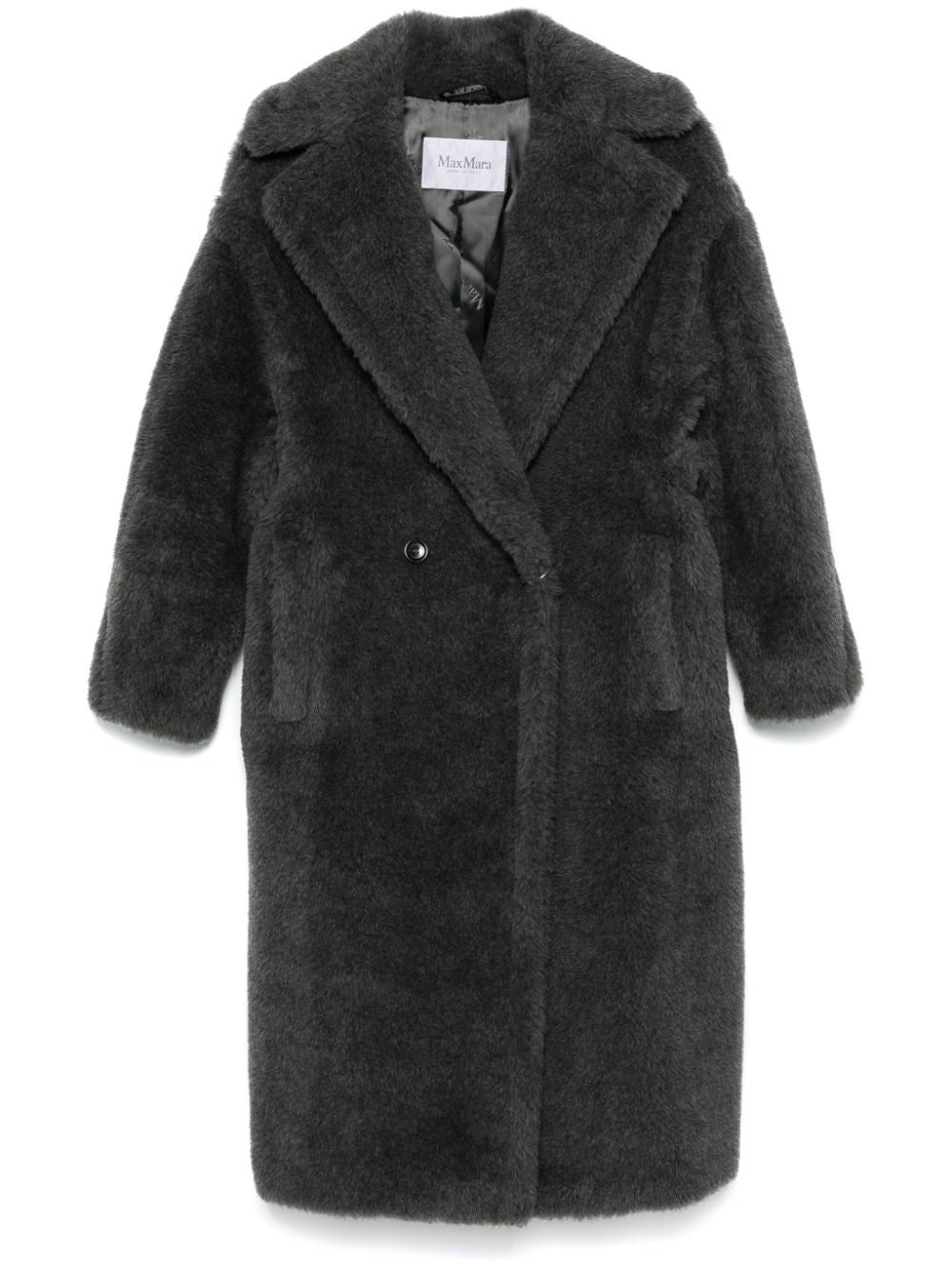Max Mara Coats Grey Wool Alpaca Silk