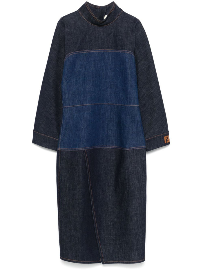 Fendi Dresses Blue Cotton
