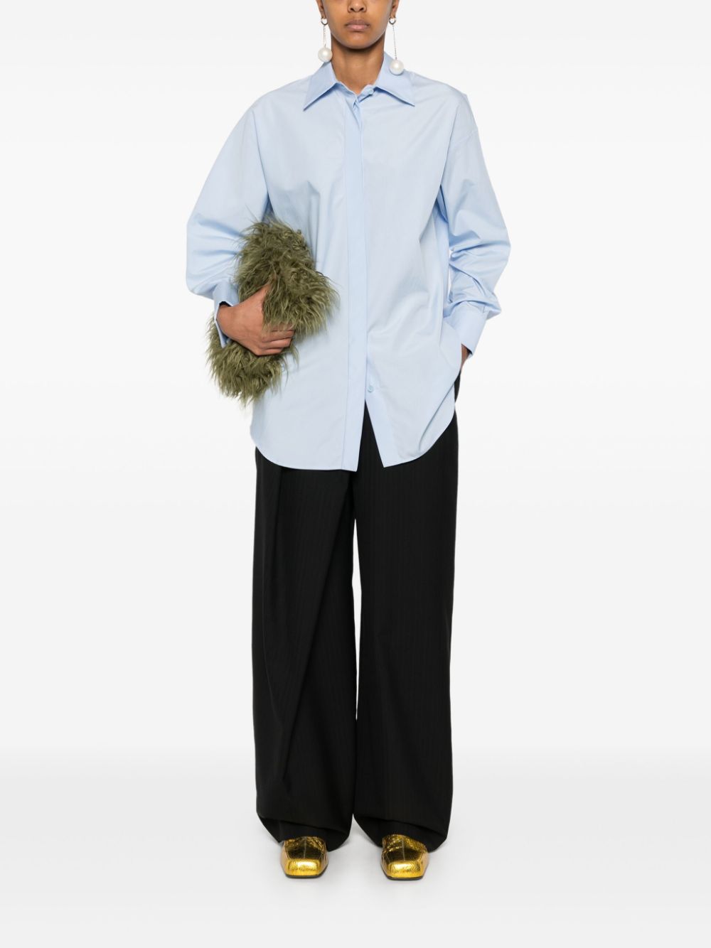 Loewe Shirts Clear Blue Cotton