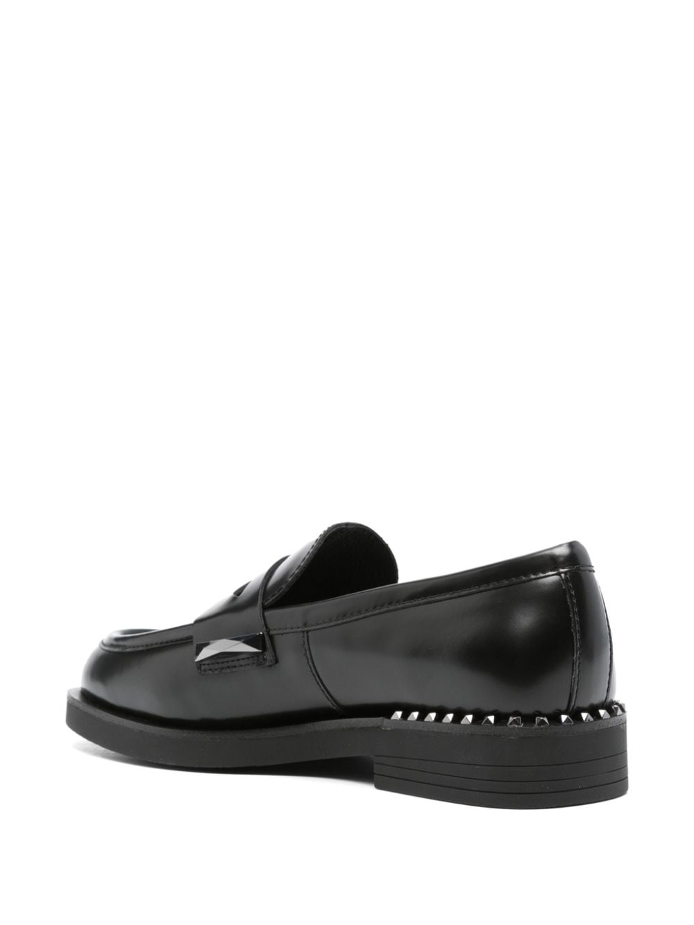 Ash Flat Shoes Black Calf Leather