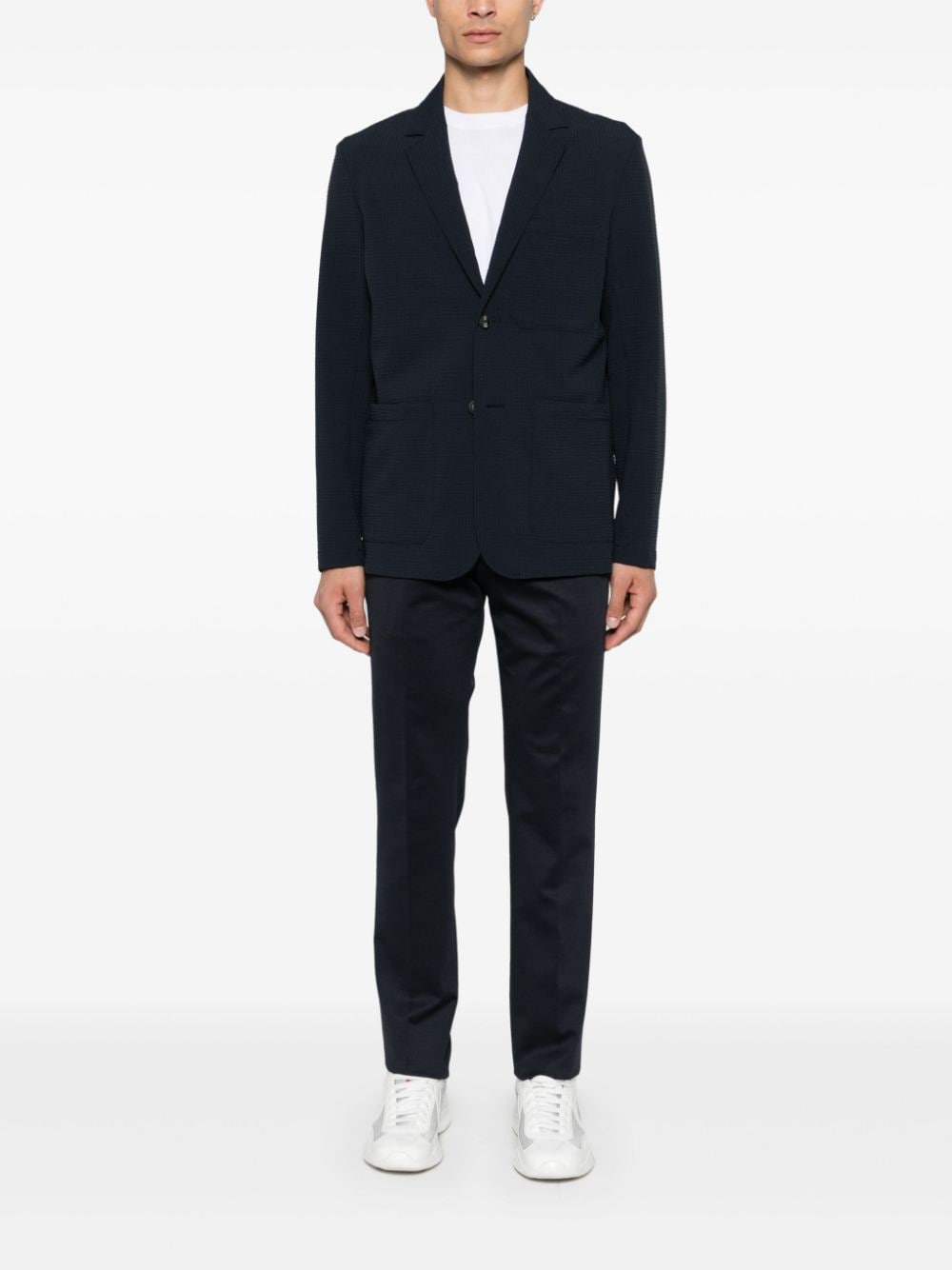 Emporio Armani Jackets Blu Polyamide Elastane