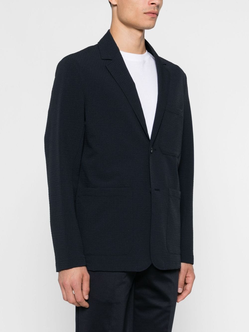 Emporio Armani Jackets Blu Polyamide Elastane