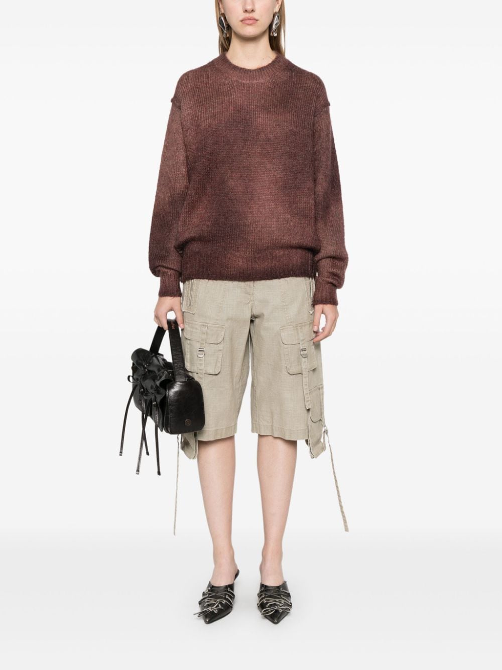 Acne Studios Sweaters Red Nylon