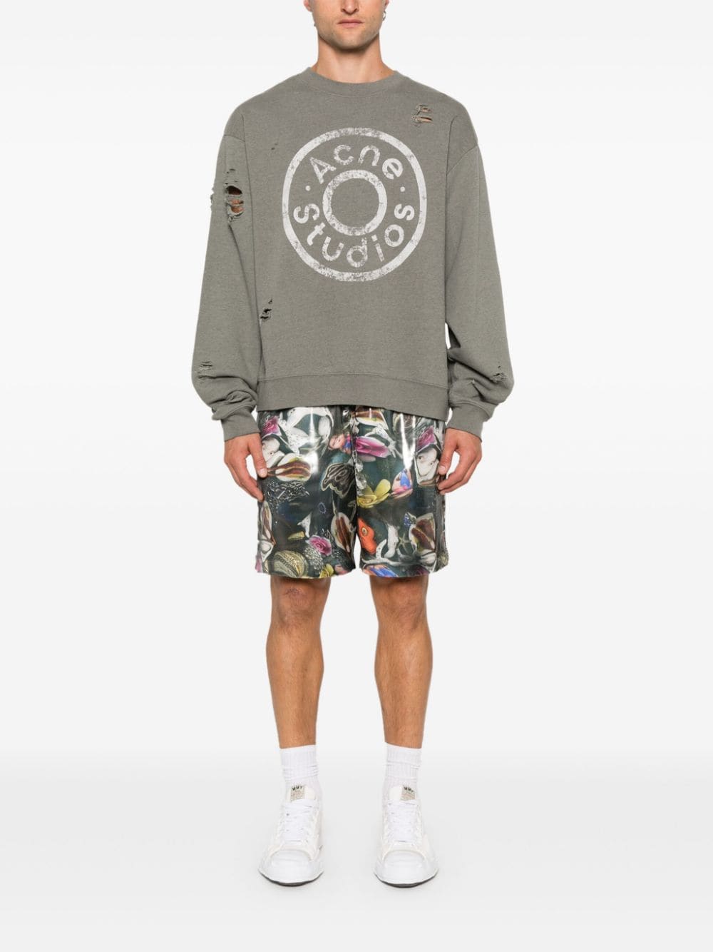 Acne Studios Sweaters Grey Cotton