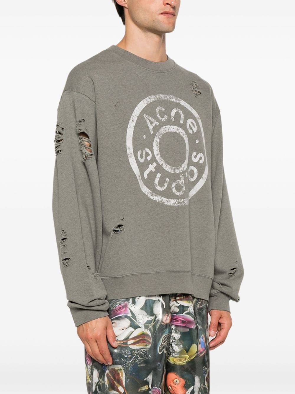 Acne Studios Sweaters Grey Cotton