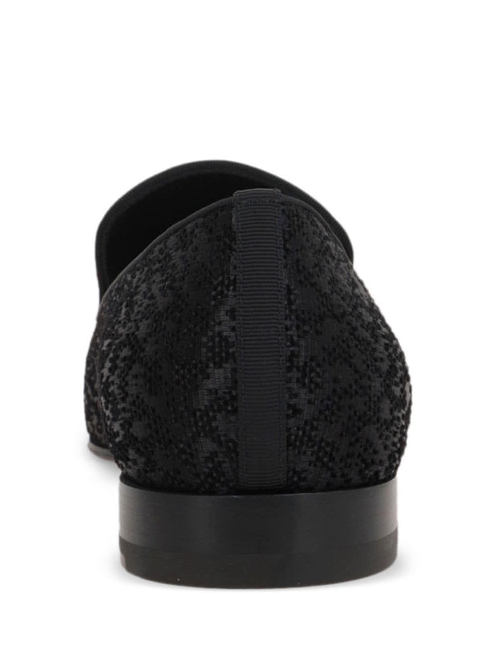Christian Louboutin Flat Shoes Black Cotton Viscose Polyamide