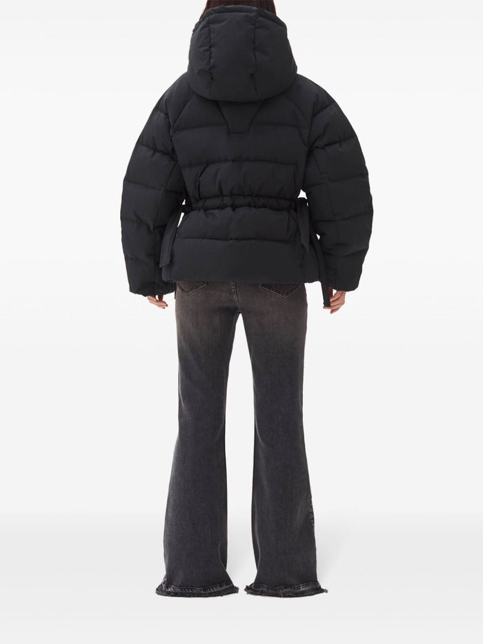 Ganni Coats Black Polyamide