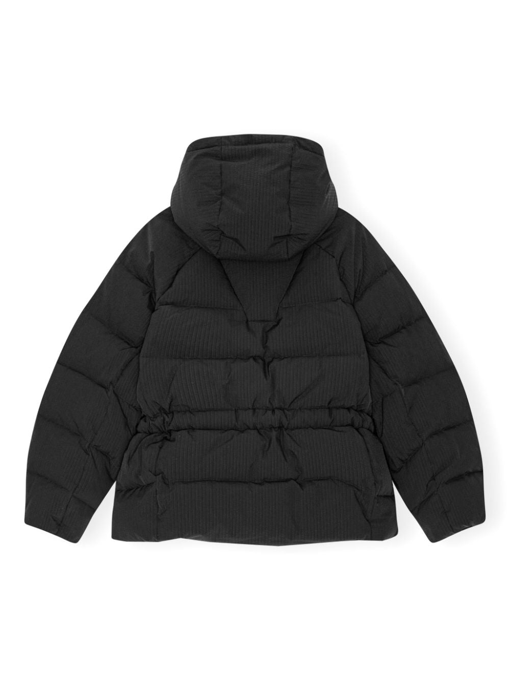 Ganni Coats Black Polyamide
