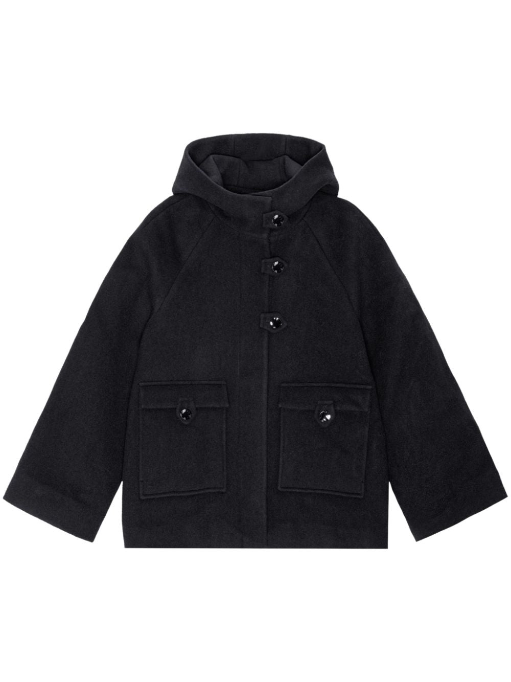 Ganni Jackets Blue Fabric