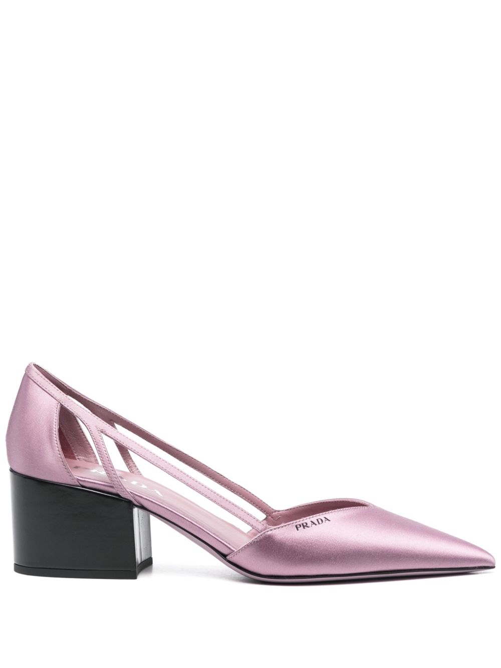Prada With Heel White Silk
