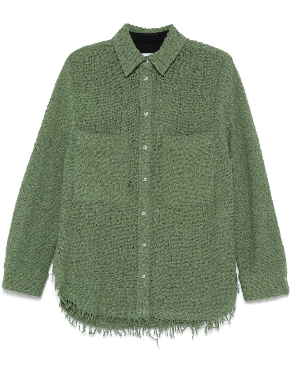 Iro Shirts Green Cotton Polyamide