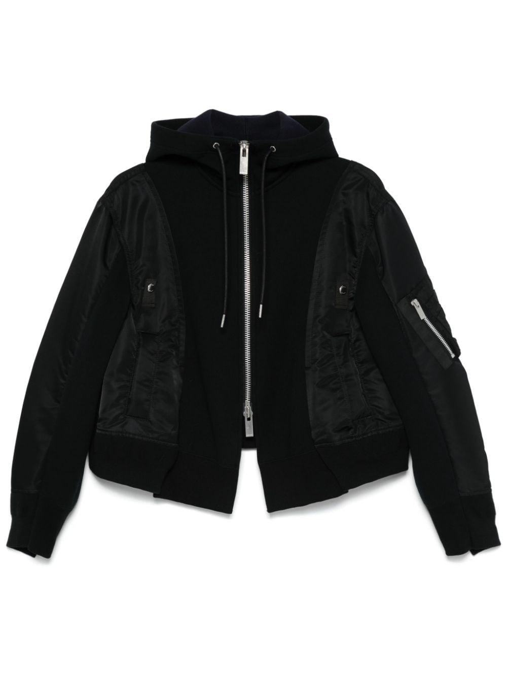 Sacai Sweaters Black Cotton