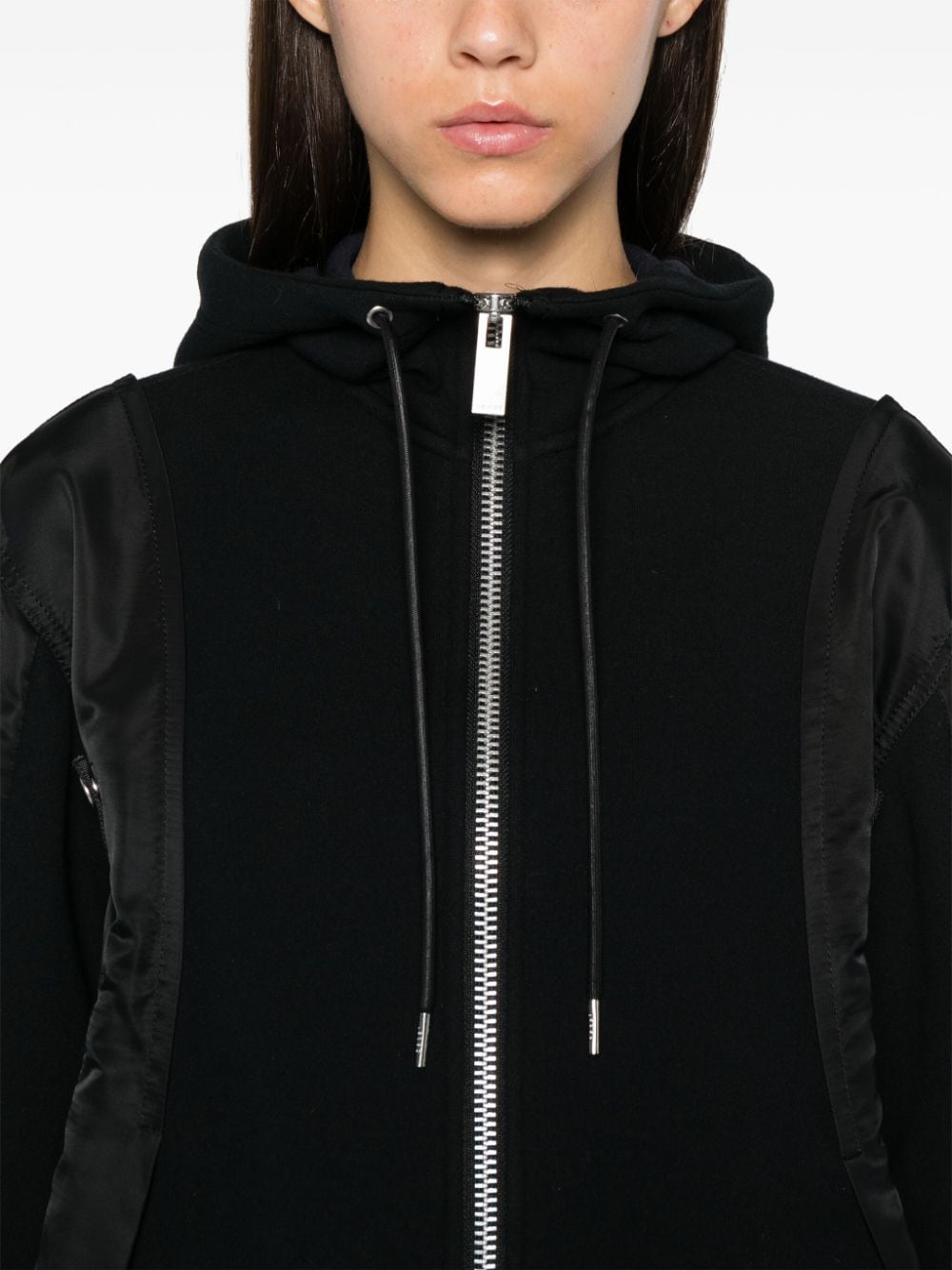 Sacai Sweaters Black Cotton