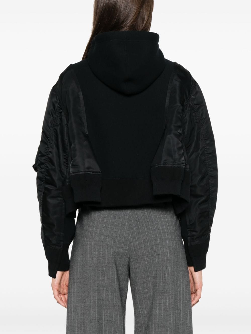 Sacai Sweaters Black Cotton
