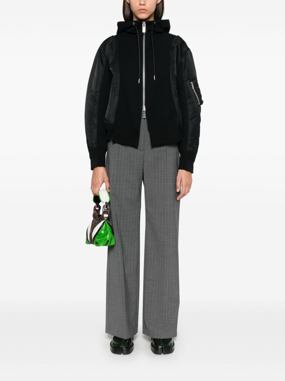 Sacai Sweaters Black Cotton