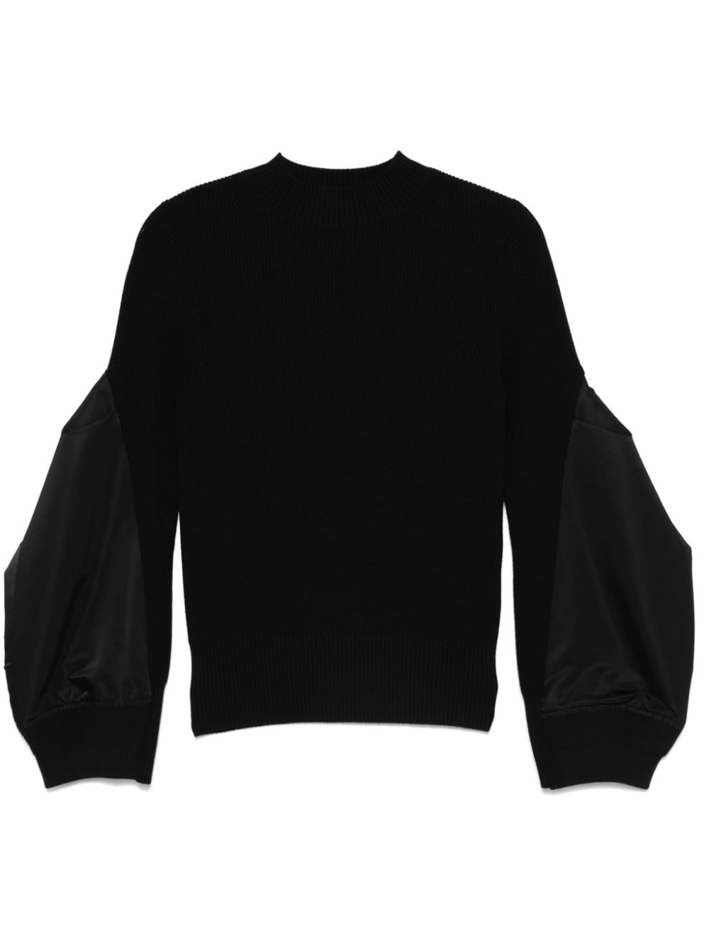 Sacai Sweaters Black Cotton
