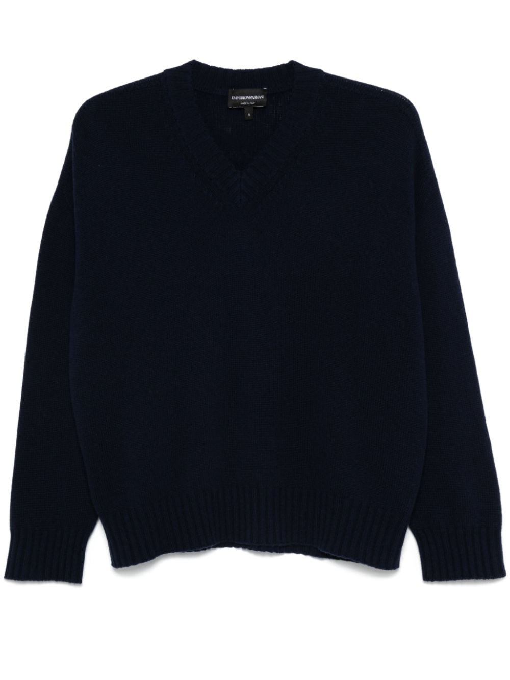 Emporio Armani Sweaters Blu Scuro Virgin Wool