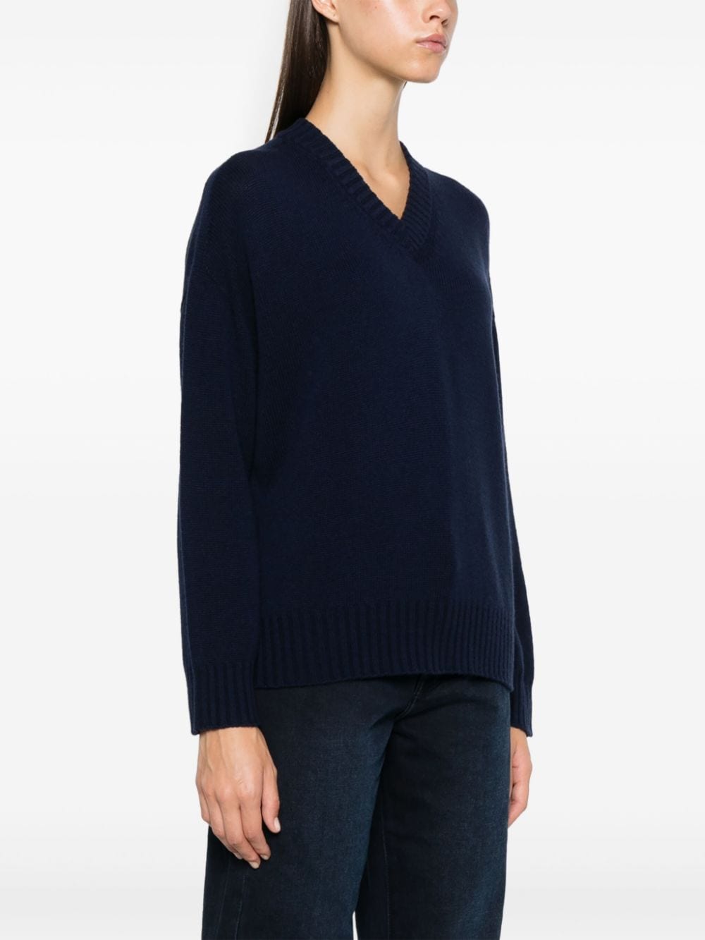 Emporio Armani Sweaters Blu Scuro Virgin Wool