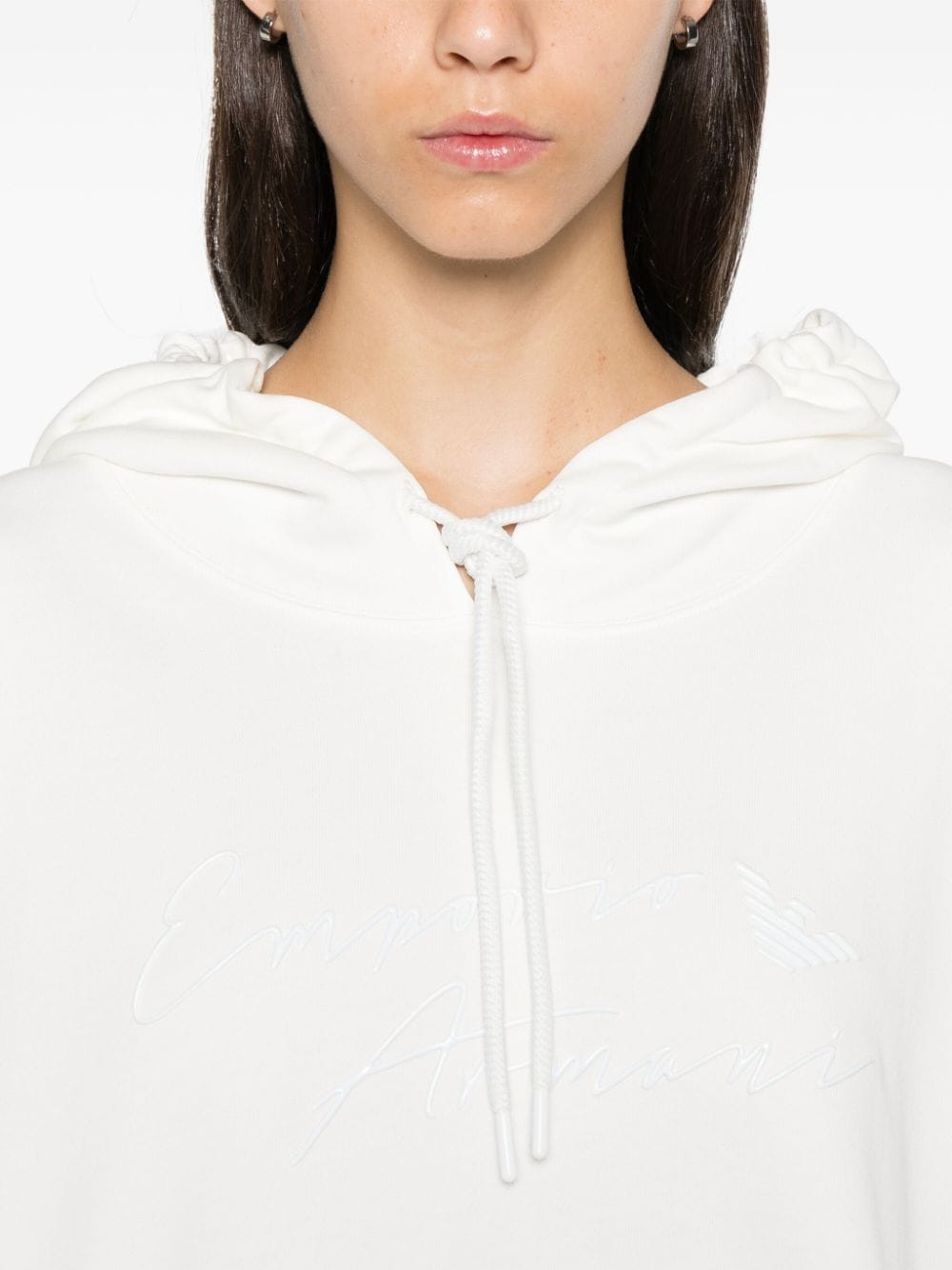 Emporio Armani Sweaters Bianco Cotton