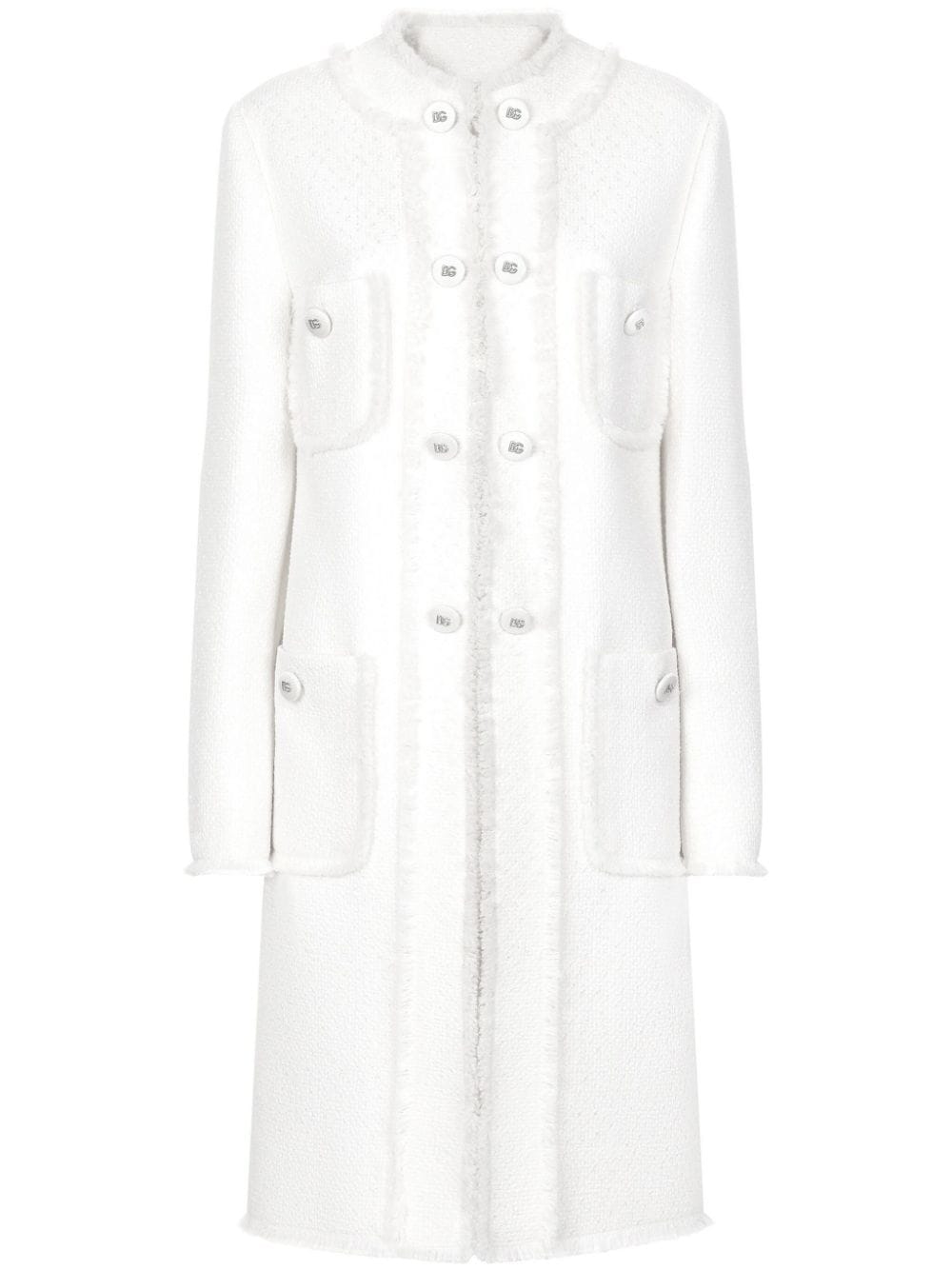 Dolce & Gabbana Coats Cream Fabric