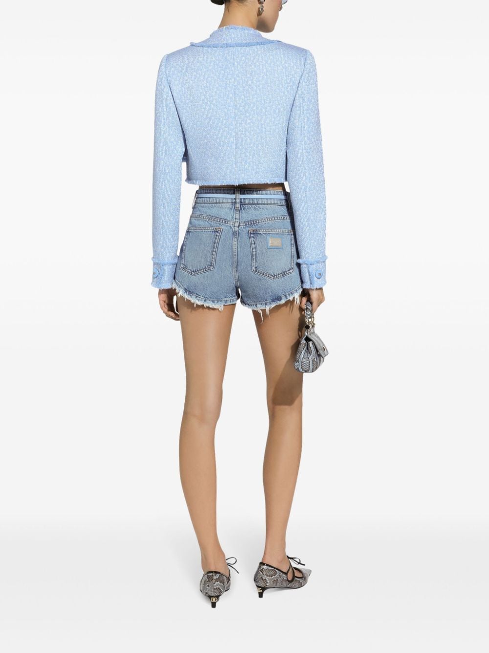 Dolce & Gabbana Jackets Clear Blue Fabric