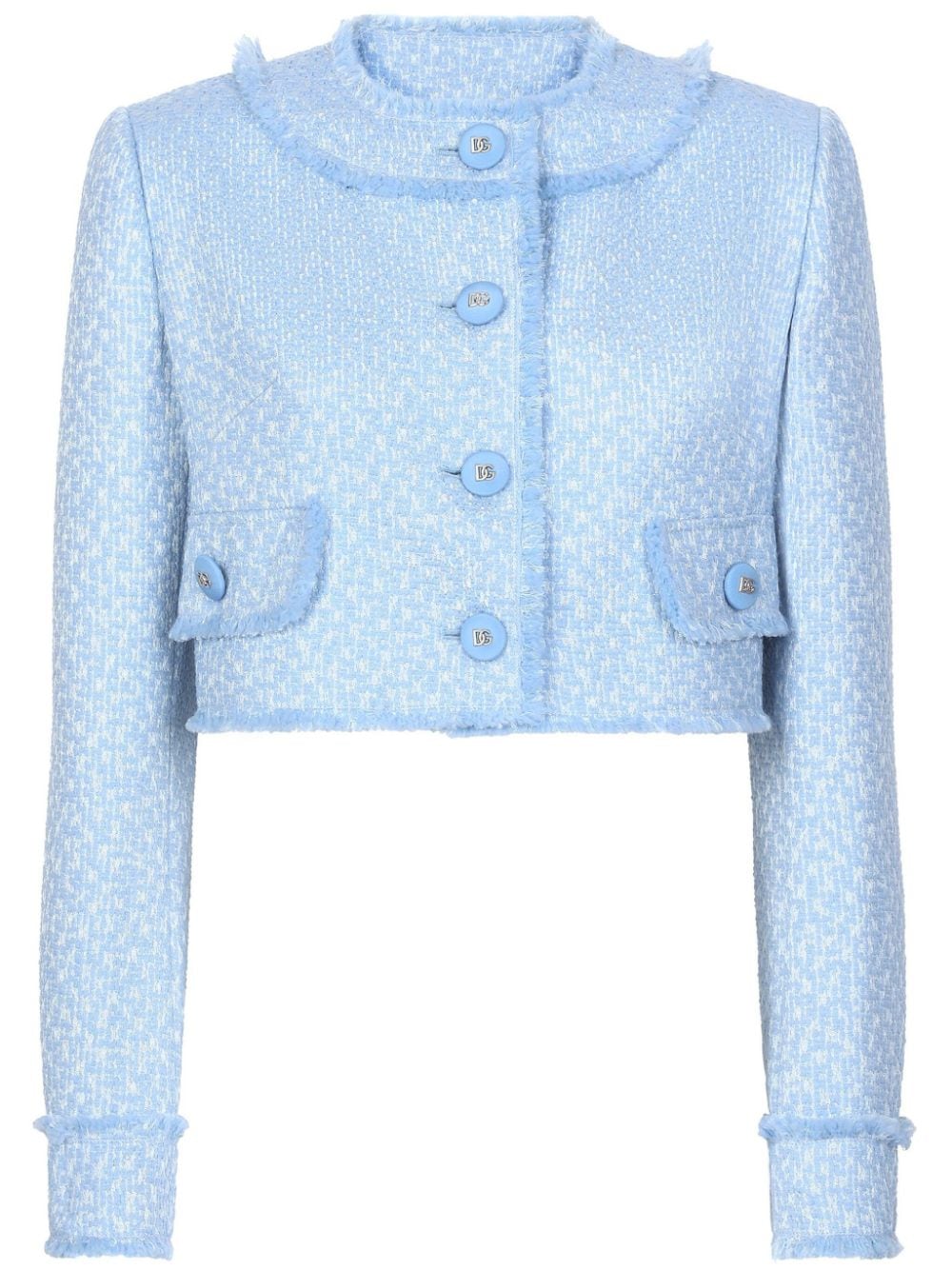 Dolce & Gabbana Jackets Clear Blue Fabric