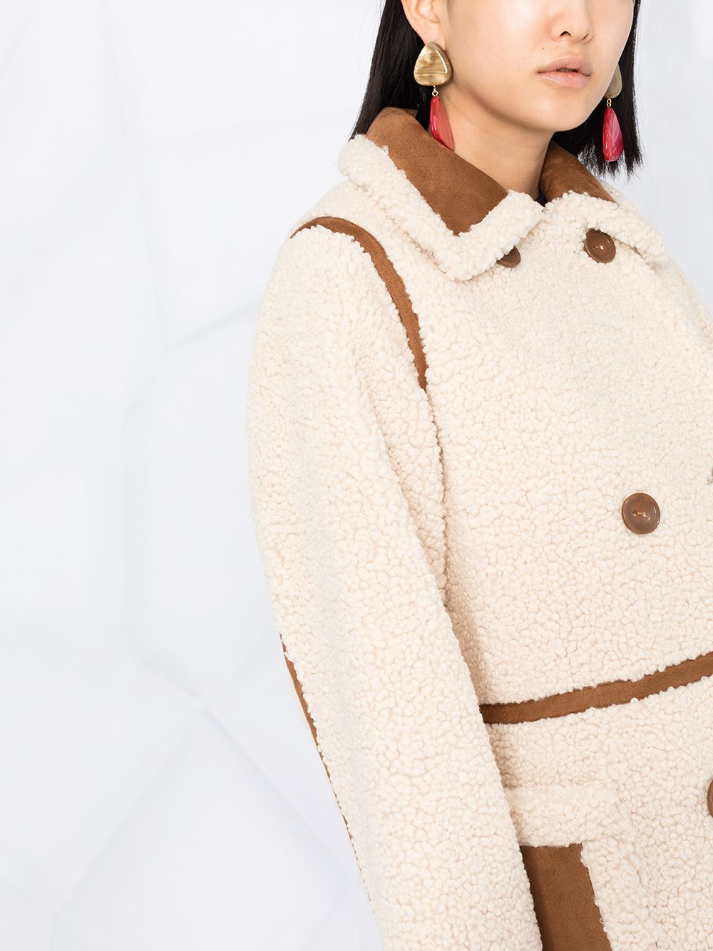 Stand Studio Coats White Polyester