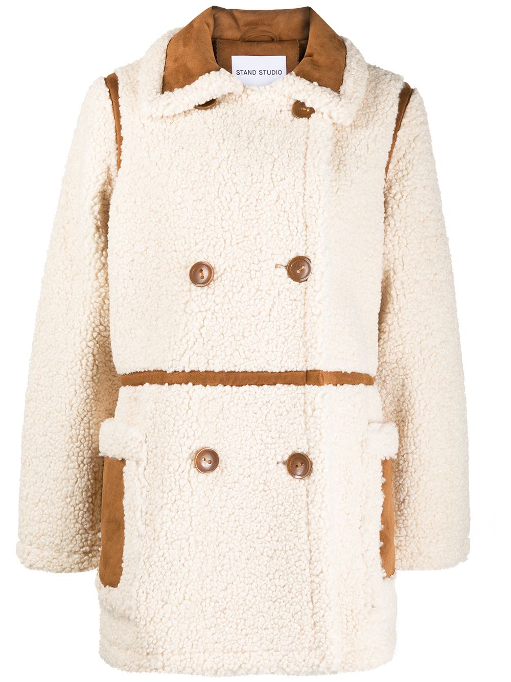 Stand Studio Coats White Polyester