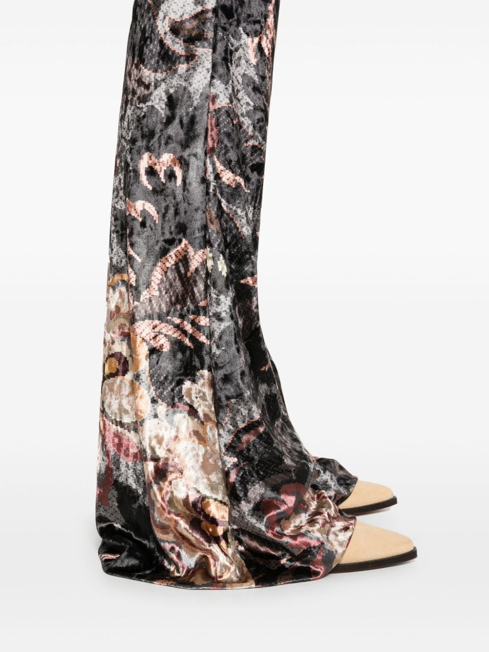 Etro Trousers Black Polyester Elastane