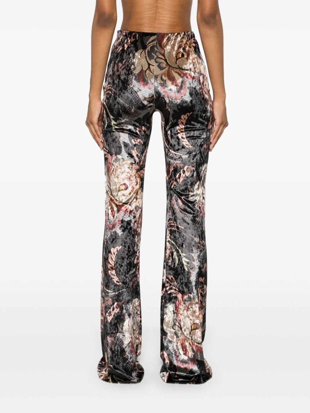 Etro Trousers Black Polyester Elastane
