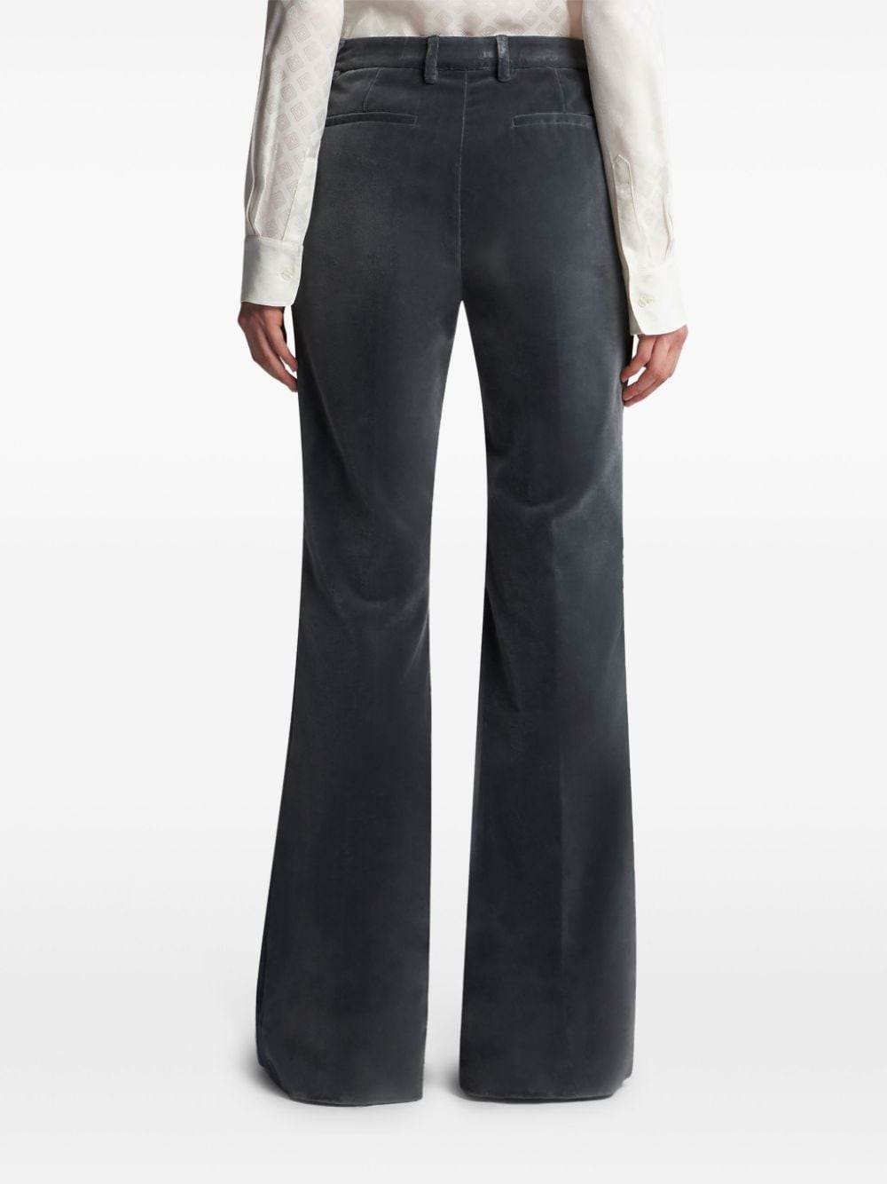 Etro Trousers Blue Cotton Elastane