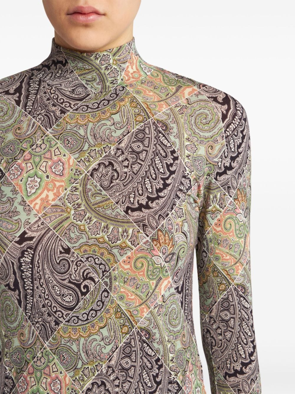 Etro Sweaters White Wool Polyamide Elastane