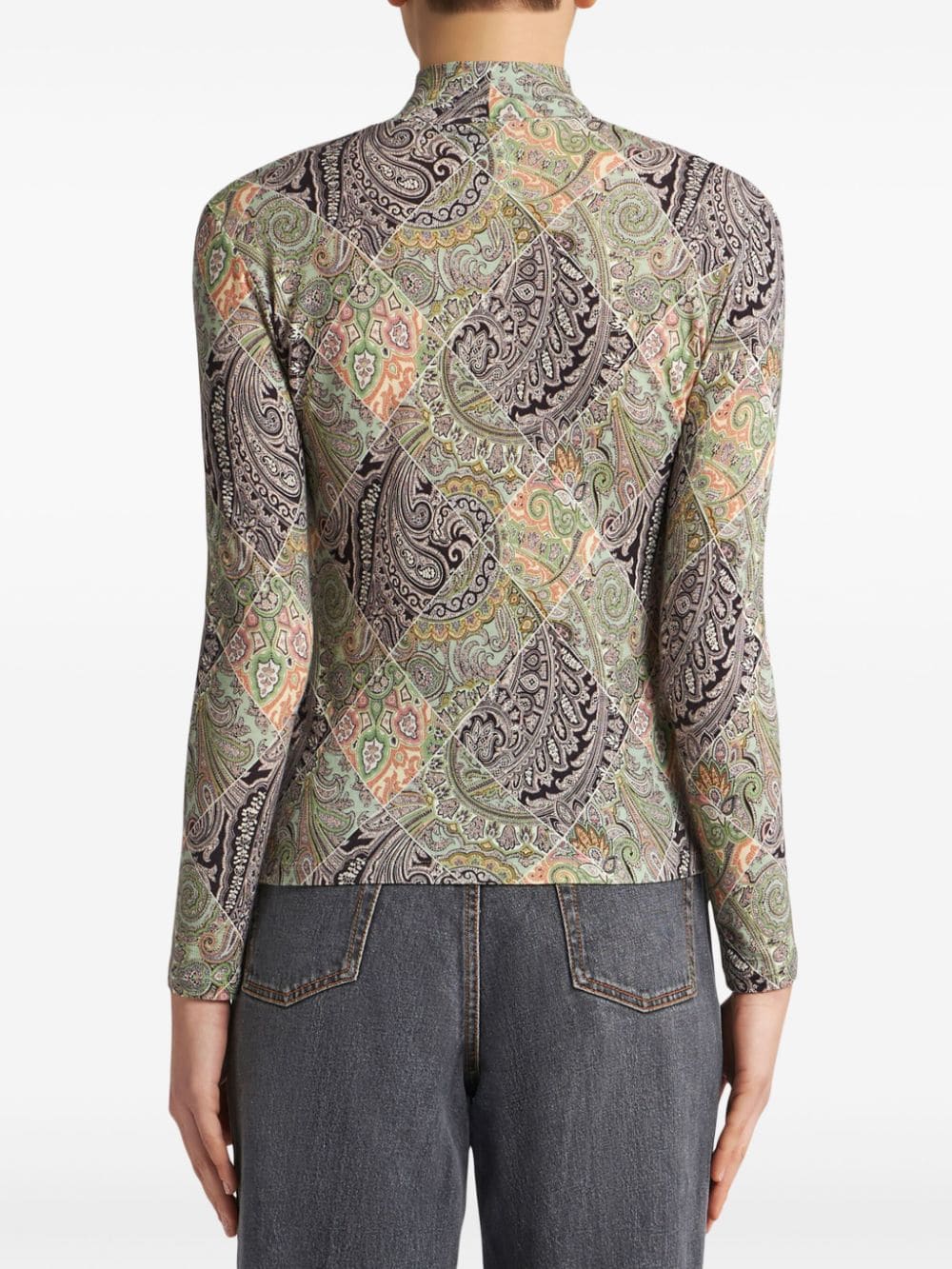 Etro Sweaters White Wool Polyamide Elastane