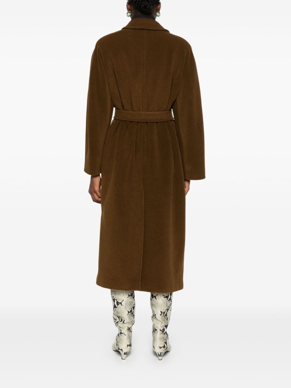 Max Mara Coats Leather Brown Outer: Camel Hair