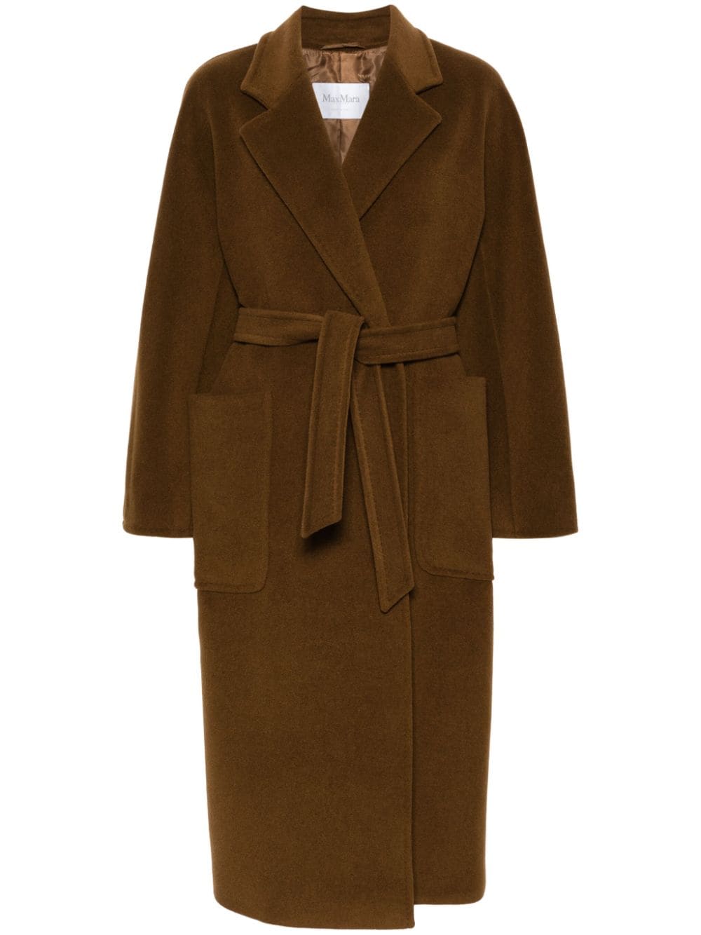 Max Mara Coats Leather Brown Outer: Camel Hair