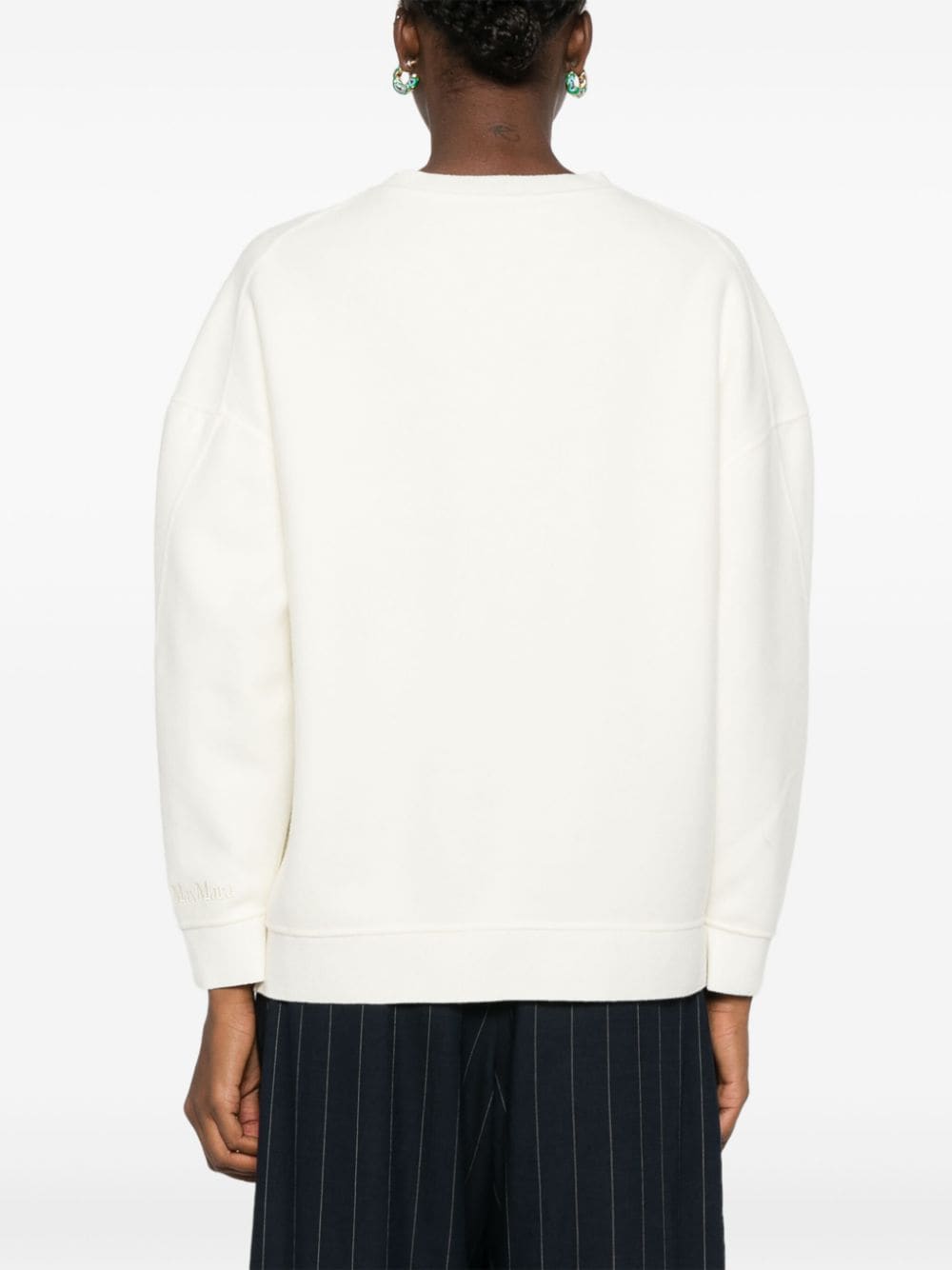 Max Mara Sweaters White Virgin Wool